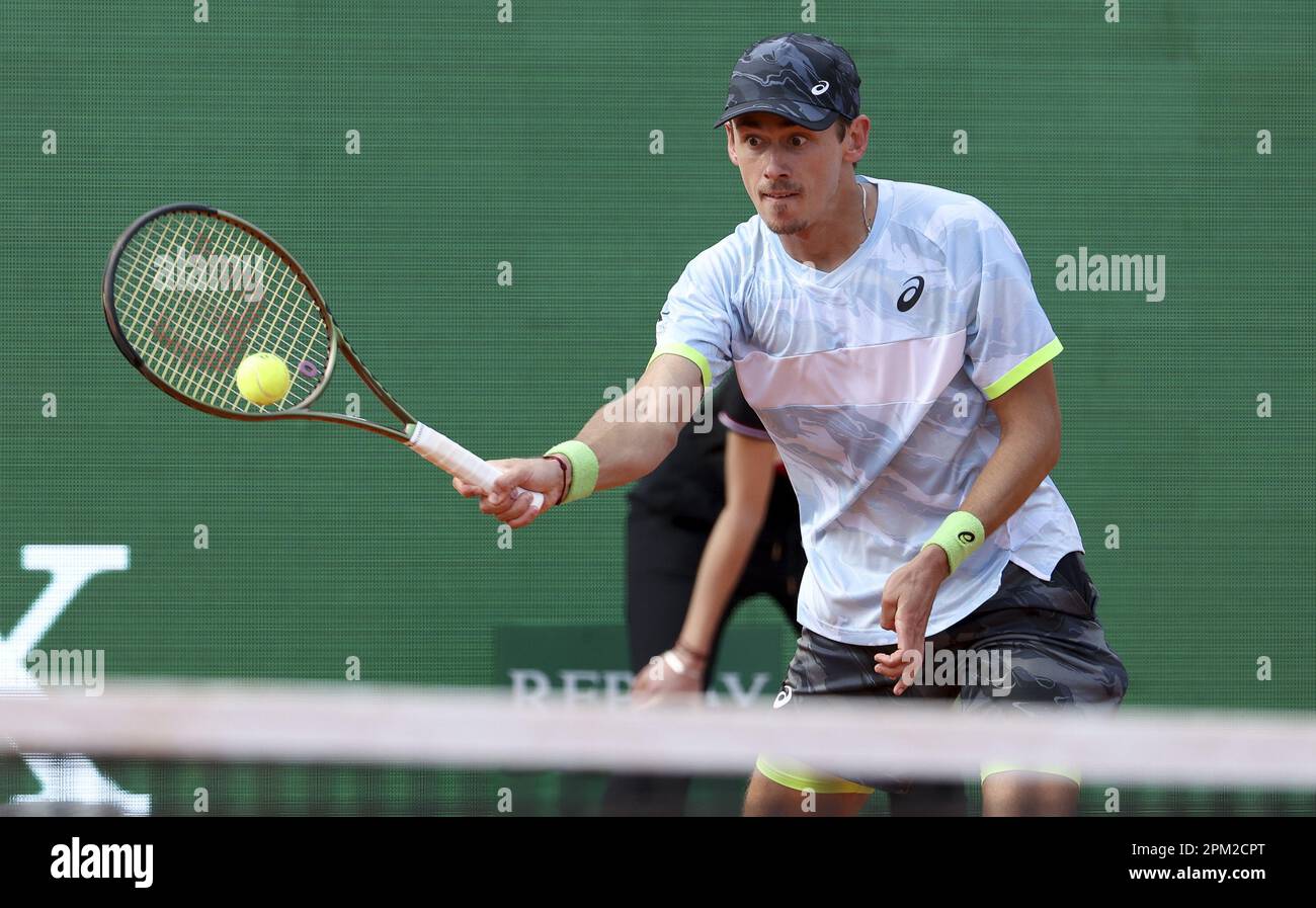 Alex de Minaur of Australia during day 2 of the Rolex MonteCarlo