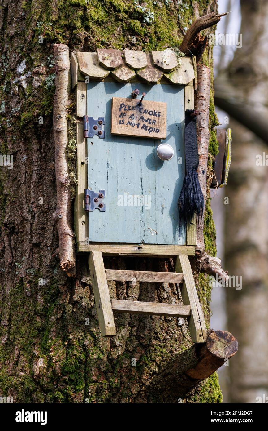 Owls house, a place in Hundred Acre Wood where the AA Milne character Owl is said to live. Ashdown Forest, Sussex, UK Stock Photo