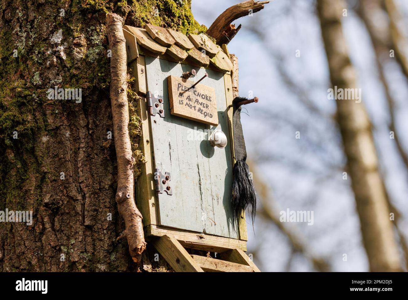 Owls house, a place in Hundred Acre Wood where the AA Milne character Owl is said to live. Ashdown Forest, Sussex, UK Stock Photo