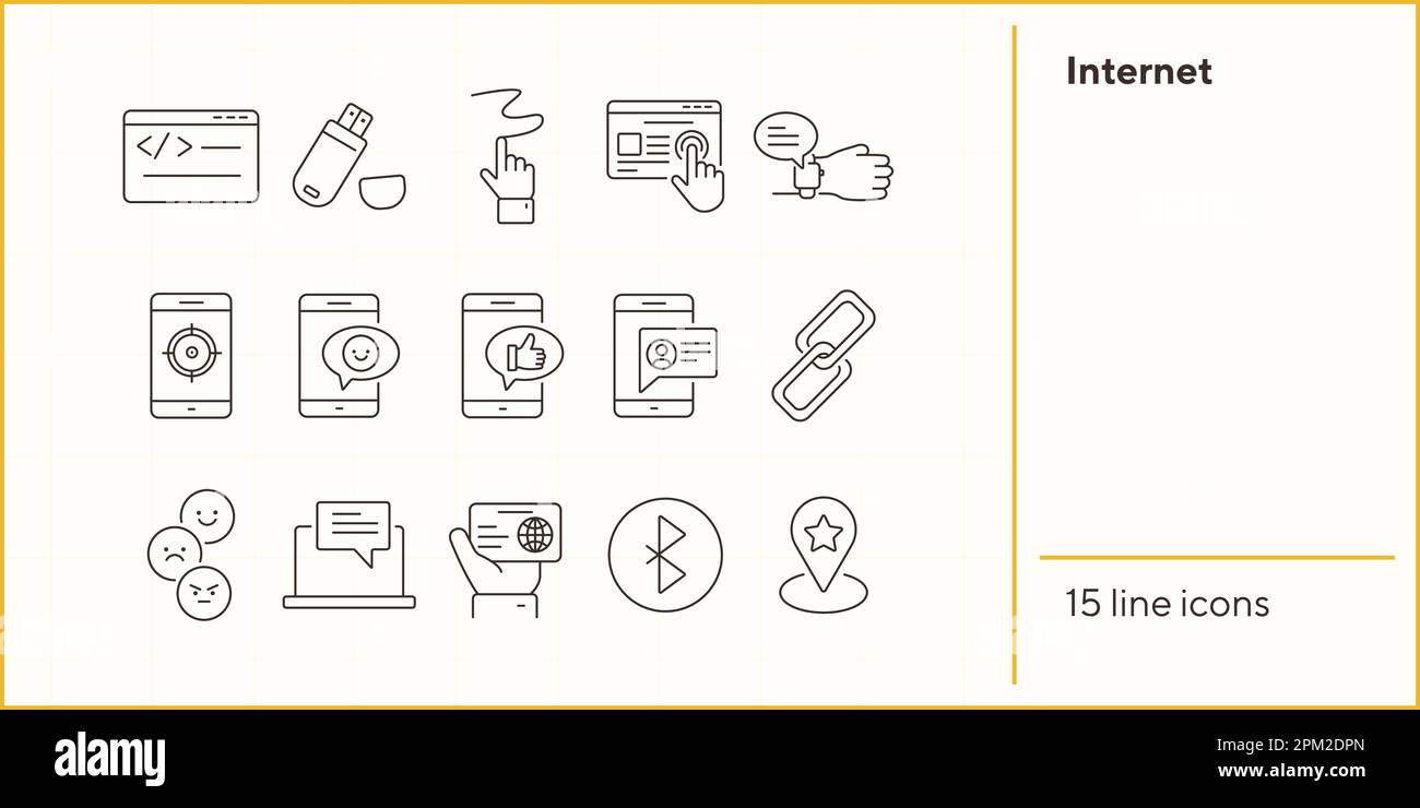 Internet icons Stock Vector