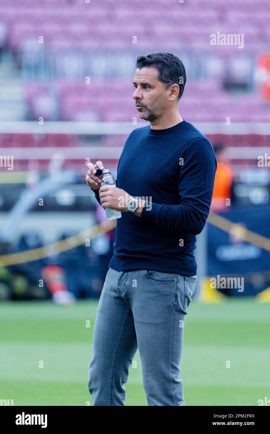 Michel Gonzalez coach of Girona FC during the Spanish championship La ...