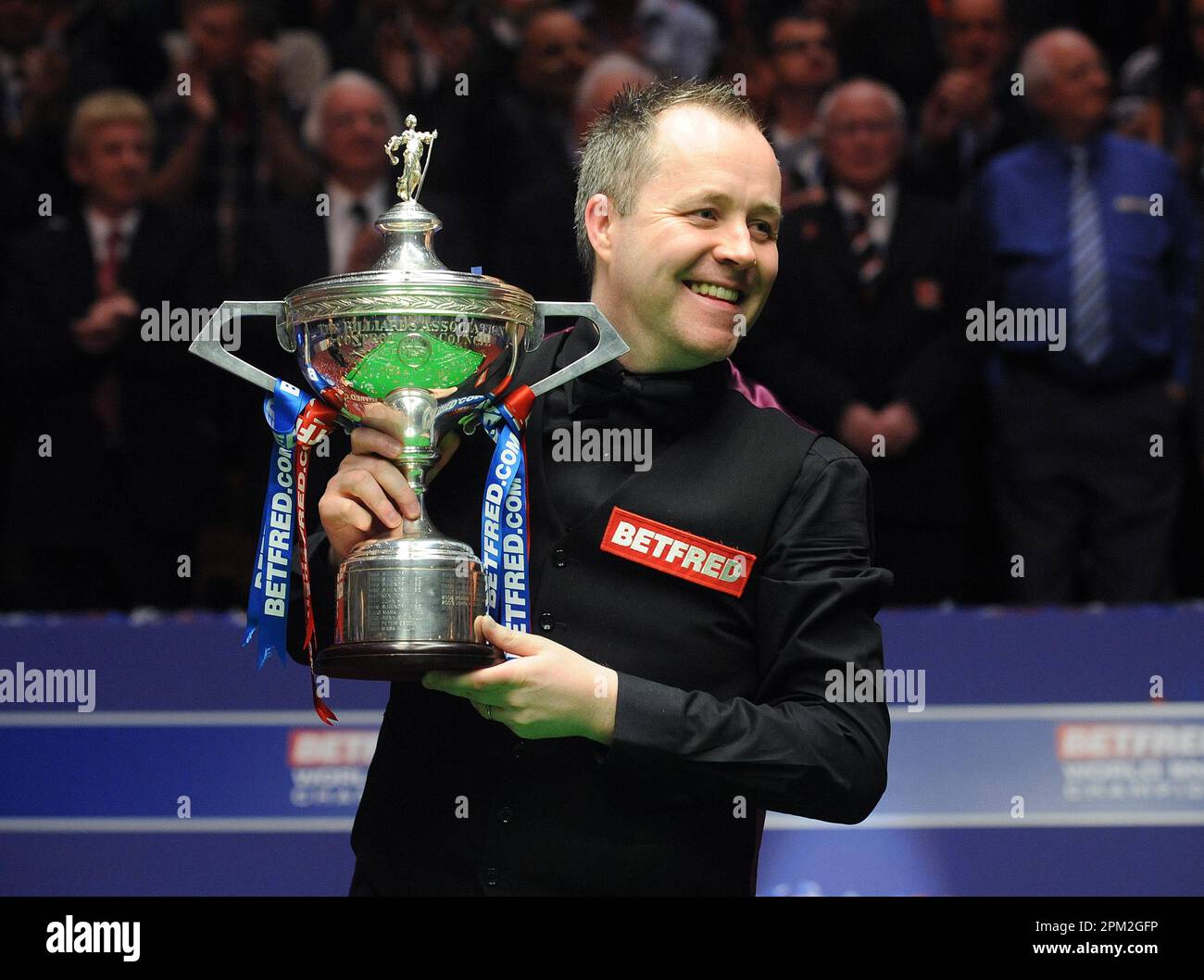 File photo dated 02052011 of John Higgins. Shaun Murphy arrives at