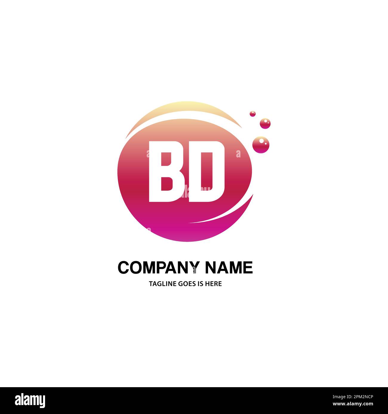 initial logo With Colorful Circle template vector Stock Vector