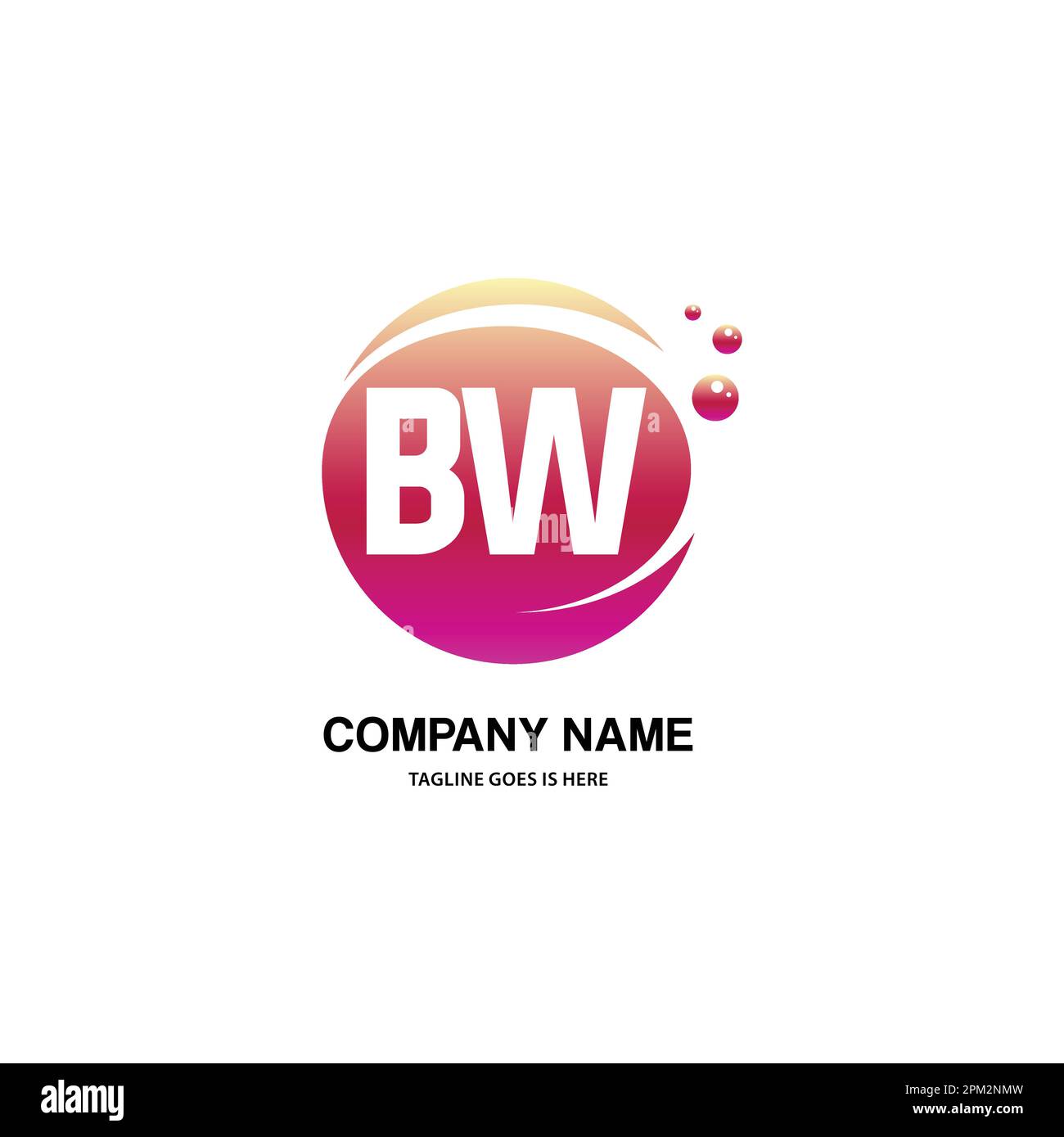 initial logo With Colorful Circle template vector Stock Vector