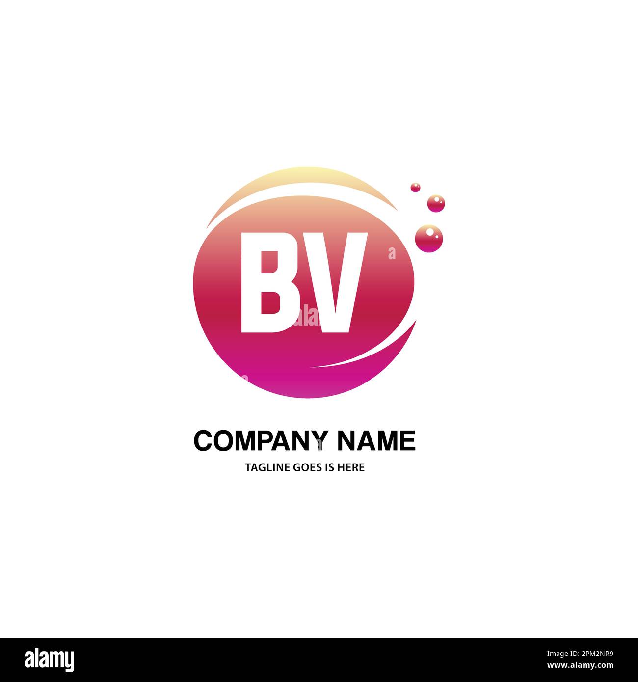 initial logo With Colorful Circle template vector Stock Vector