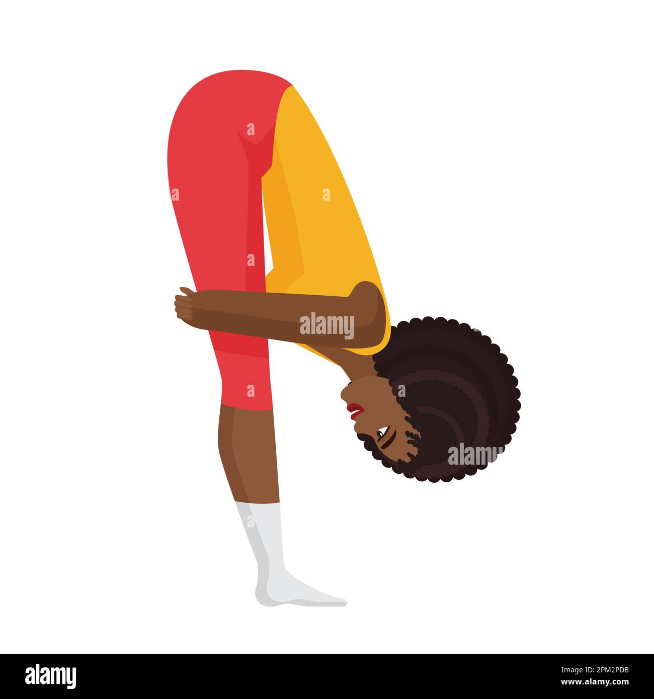 Fitness instructor stretching exercise. Pilates trainer, personal sport