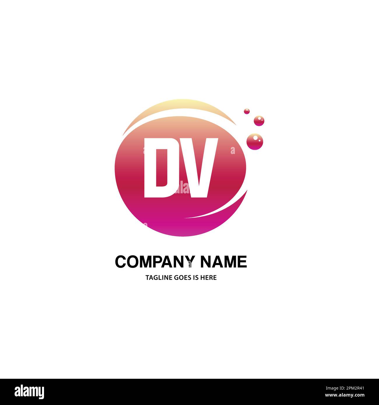 initial logo With Colorful Circle template vector Stock Vector Image ...