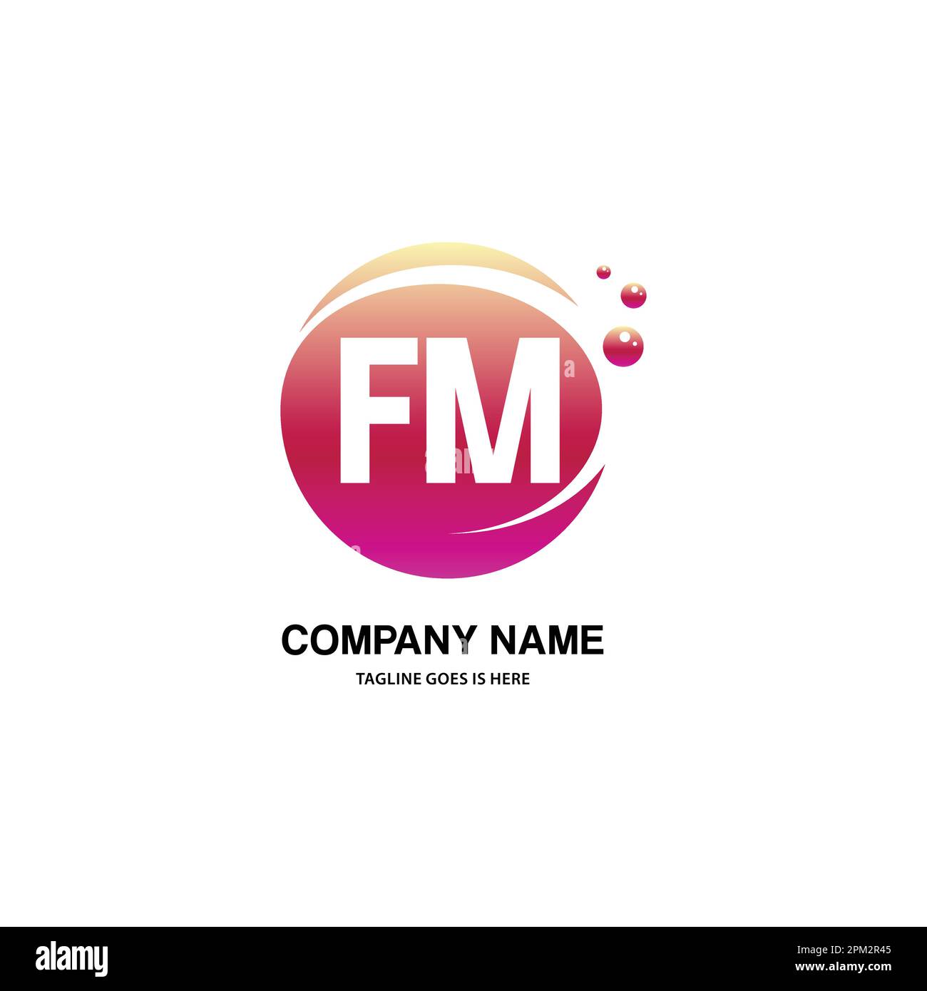 initial logo With Colorful Circle template vector Stock Vector Image ...
