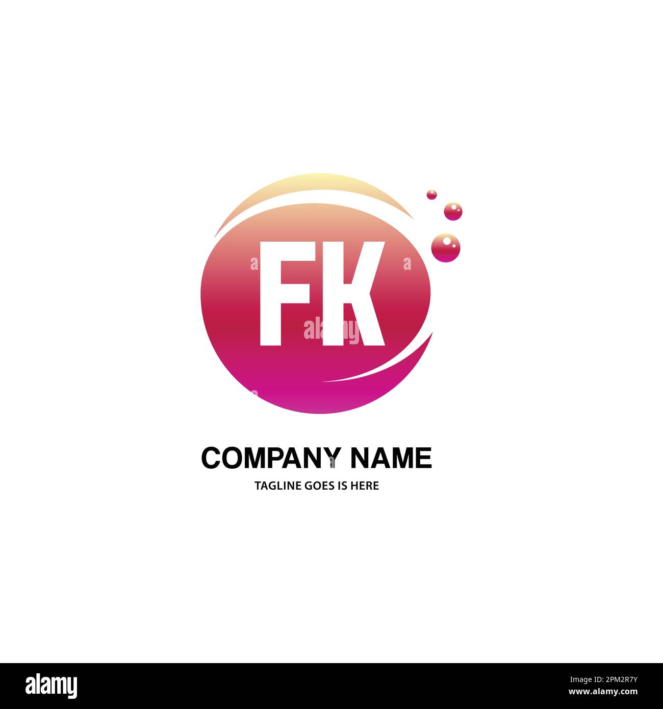 initial logo With Colorful Circle template vector Stock Vector Image ...