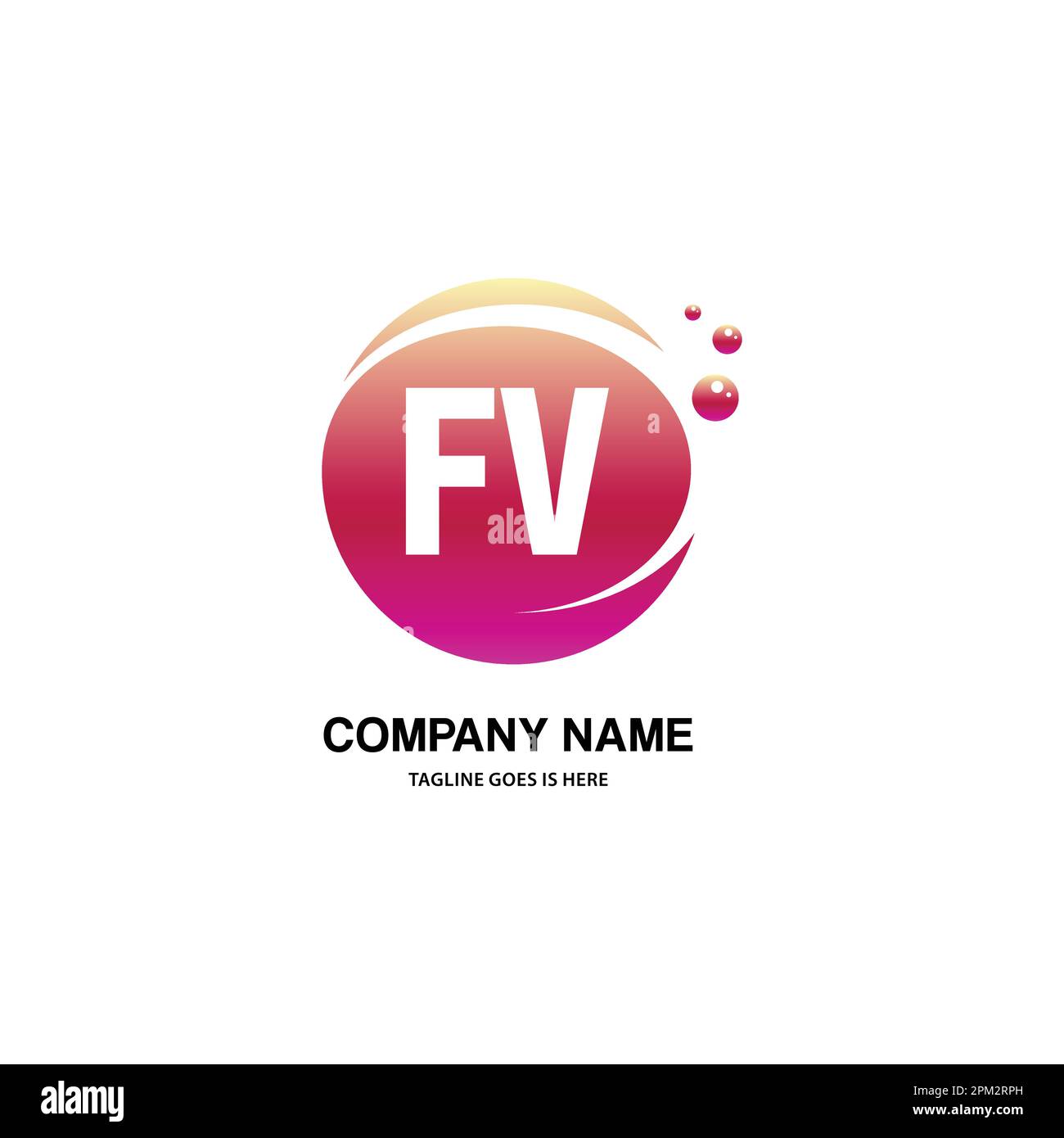 initial logo With Colorful Circle template vector Stock Vector Image ...
