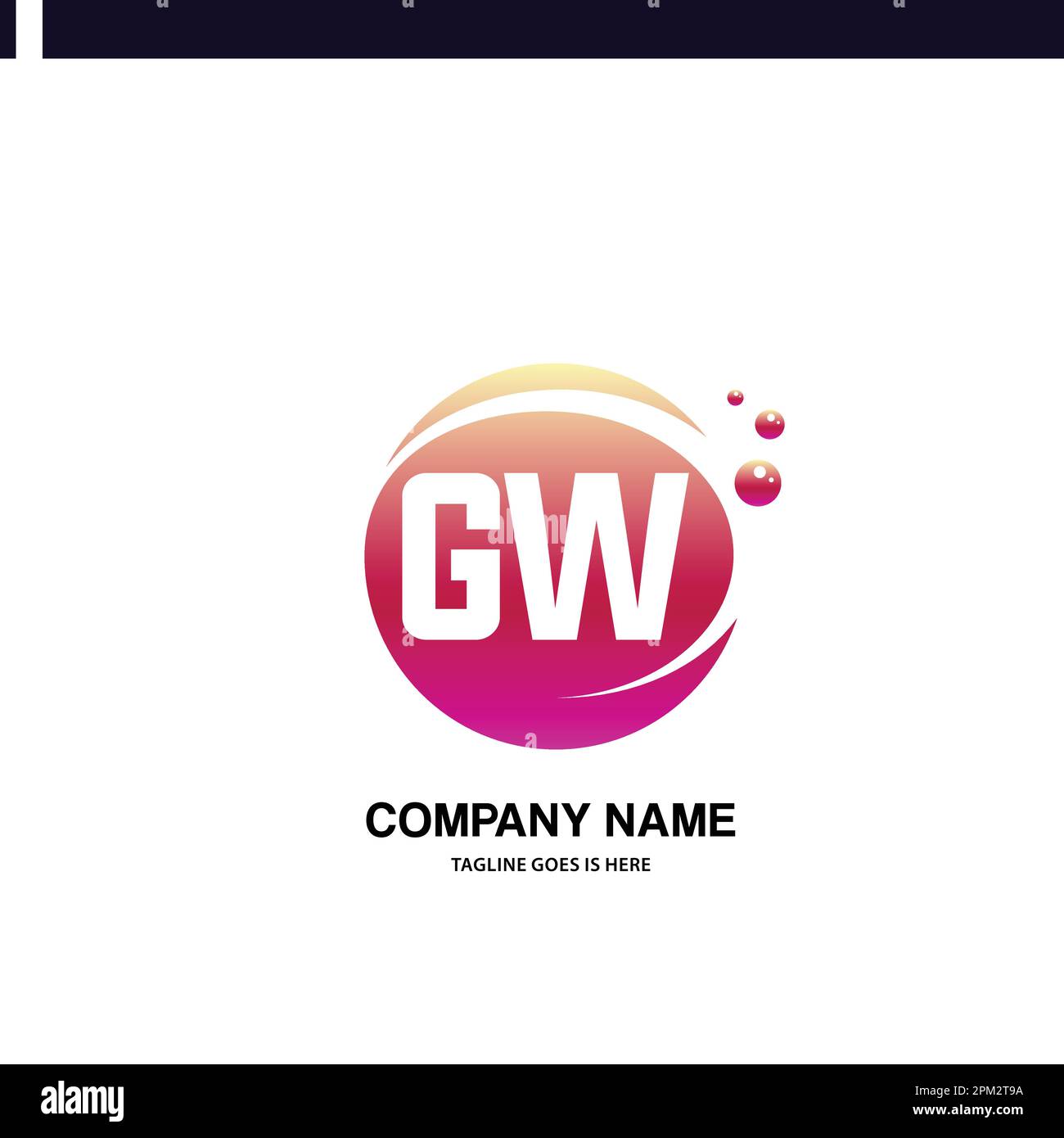 initial logo With Colorful Circle template vector Stock Vector Image ...