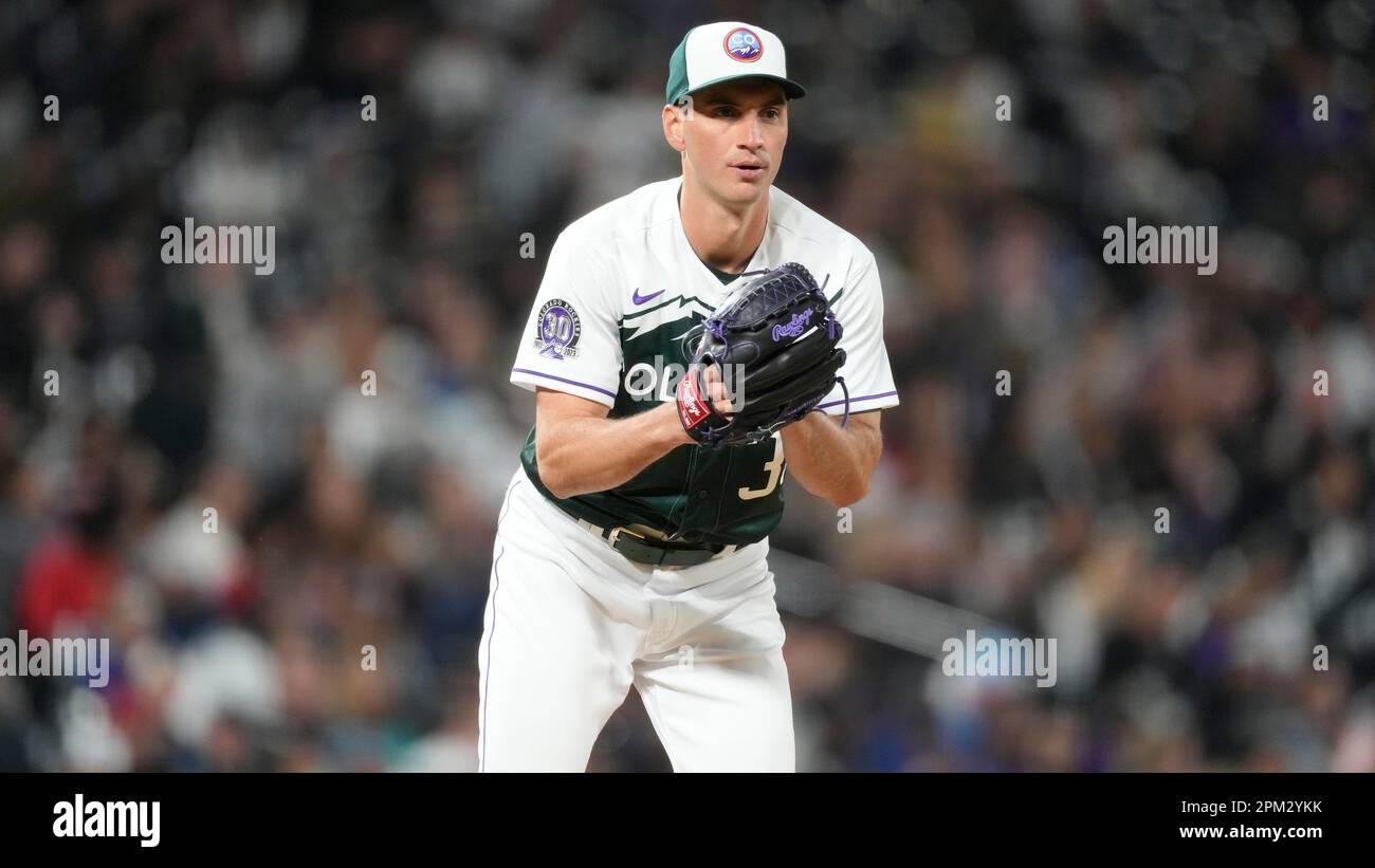 Colorado Rockies relief pitcher Brent Suter (39) in the eighth