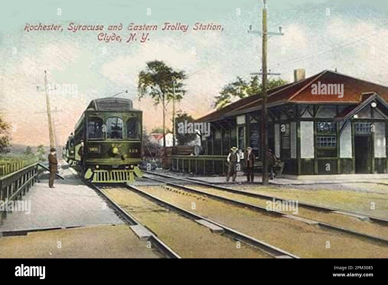 Rochester, Syracuse and Eastern Railroad, an interurban, in Clyde, New