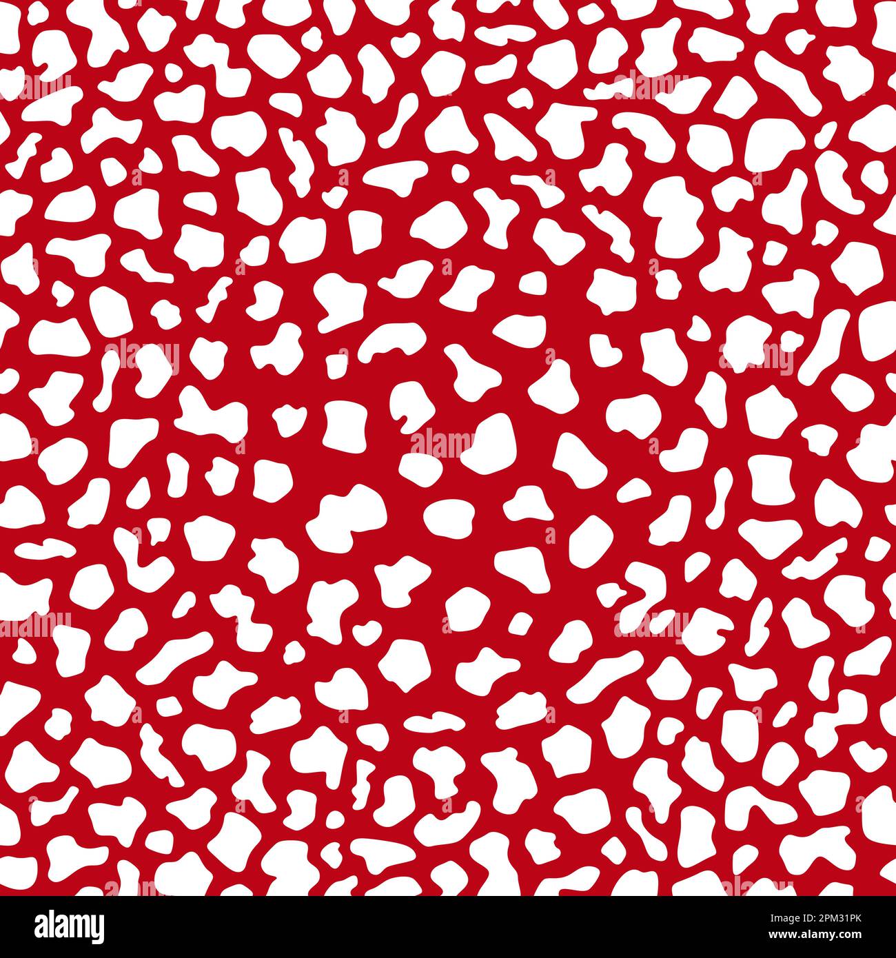 Seamless pattern with texture cap of fly agaric mushroom. Color vector background. Stock Vector