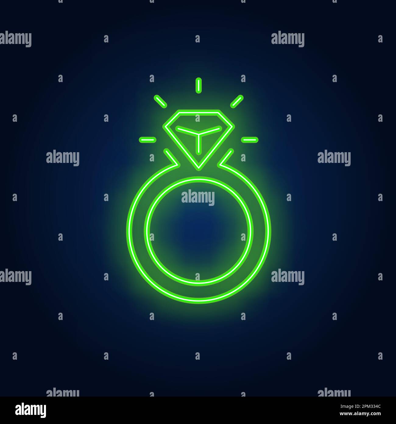 Engagement ring neon sign Stock Vector Image & Art - Alamy