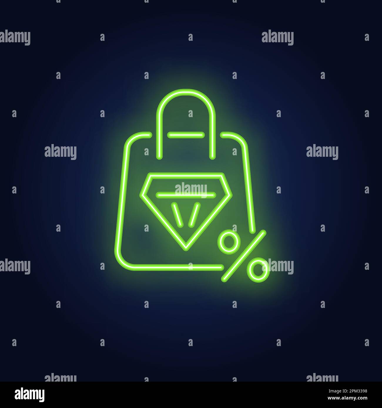 Jewelry shop neon Stock Vector