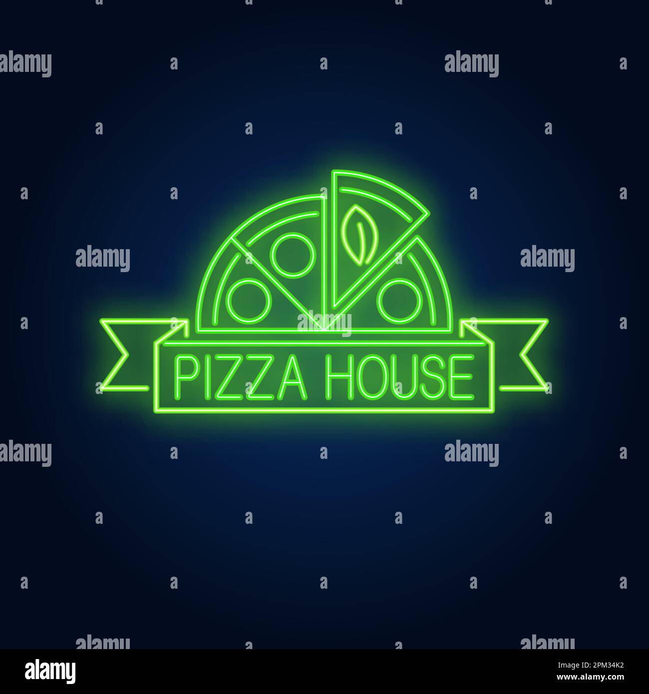 Pizza house neon sign Stock Vector Image & Art Alamy