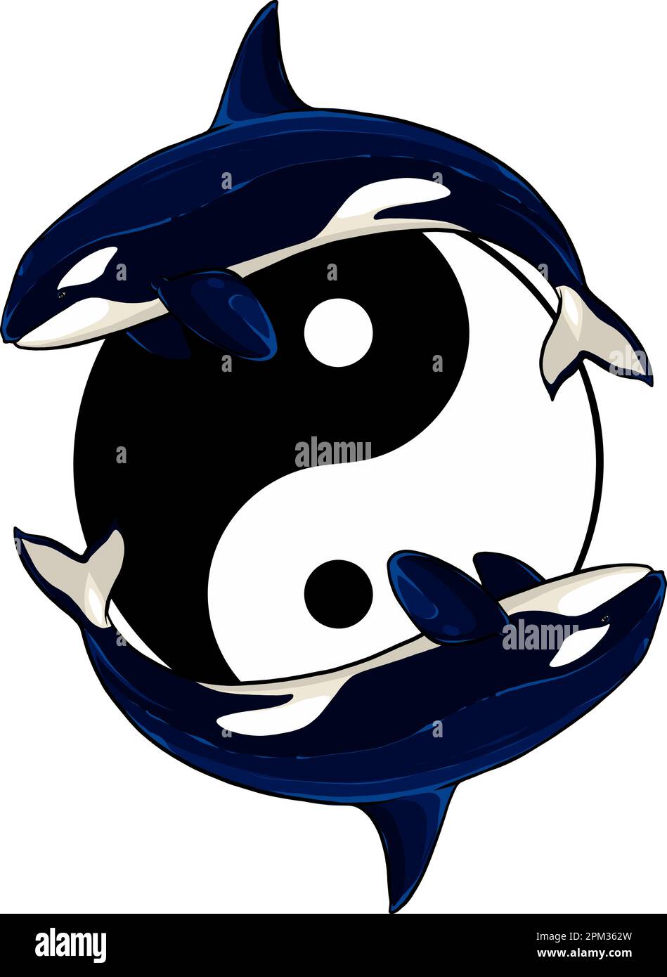 Vector emblem with black whale Stock Vector Image & Art - Alamy