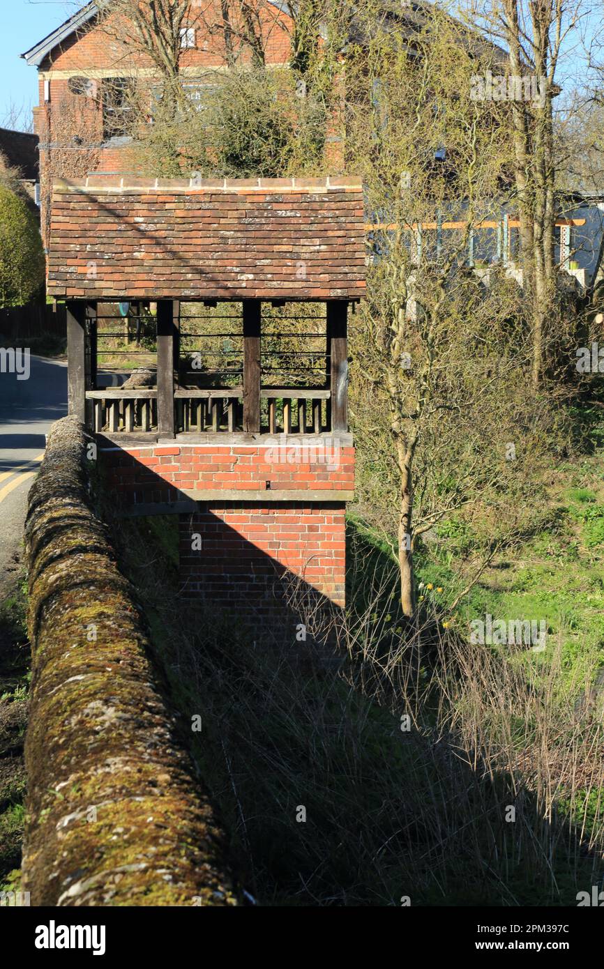 The holy well of Saint Ethelburga on Well Street, Lyminge, Folkestone