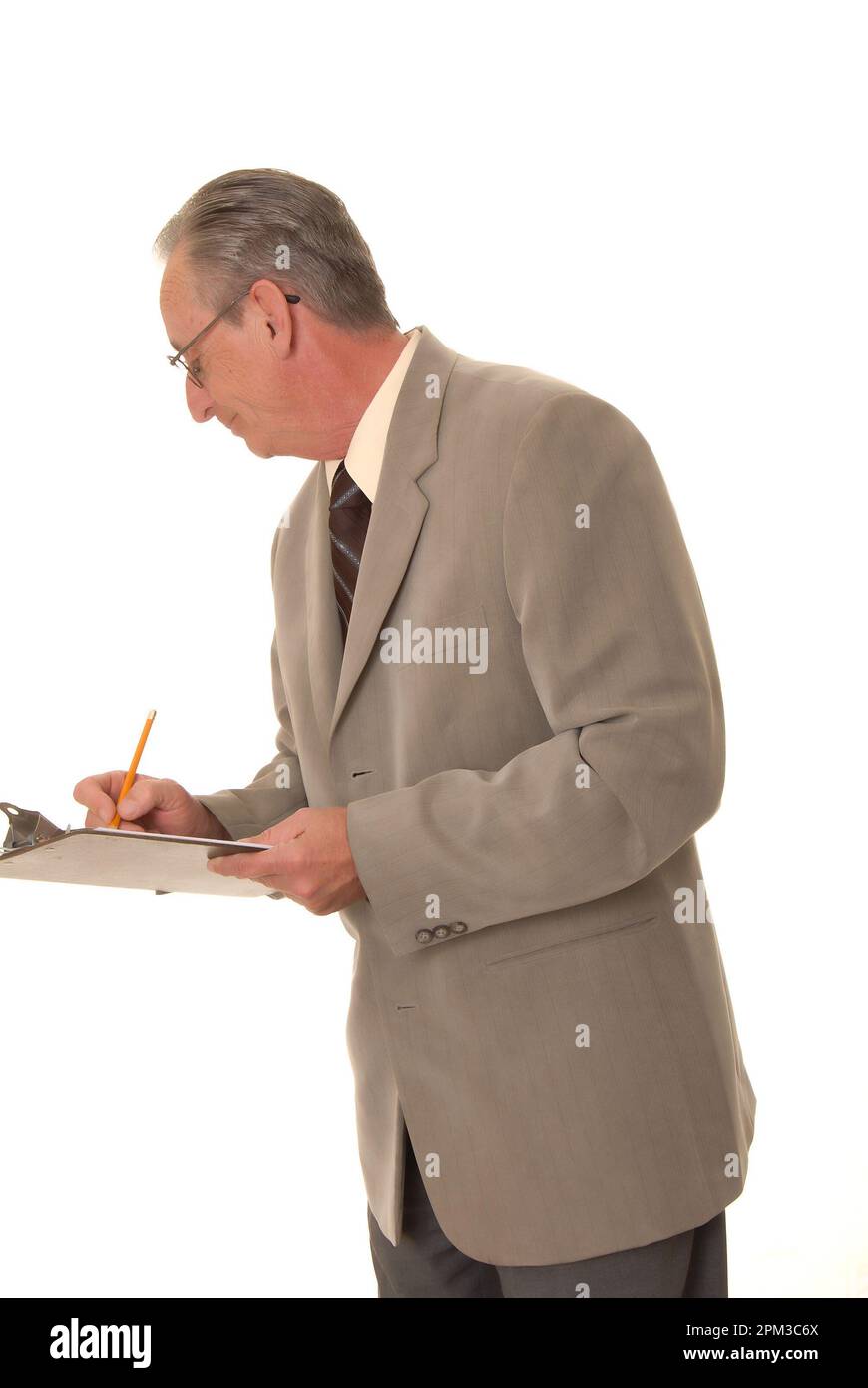 Senior businessman with a rather interesting expression Stock Photo