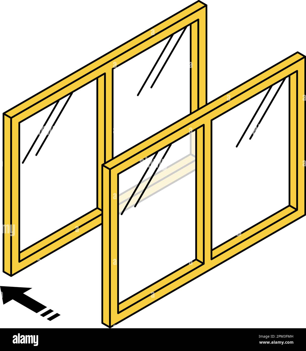 Doublepaned windows Illustration of noise reduction measures that can