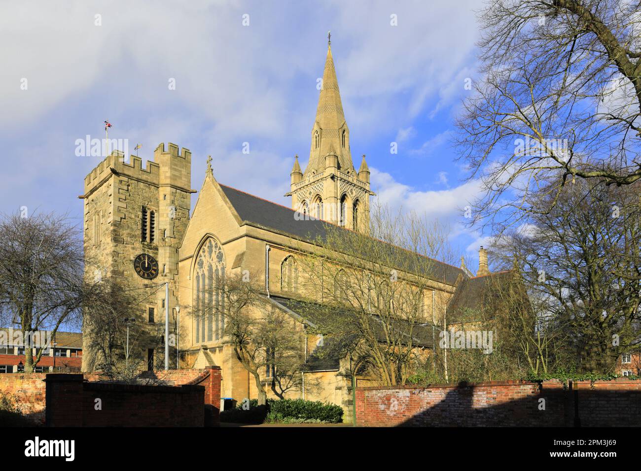 St Andrews parish church; Rugby town, Warwickshire, England, UK Stock ...