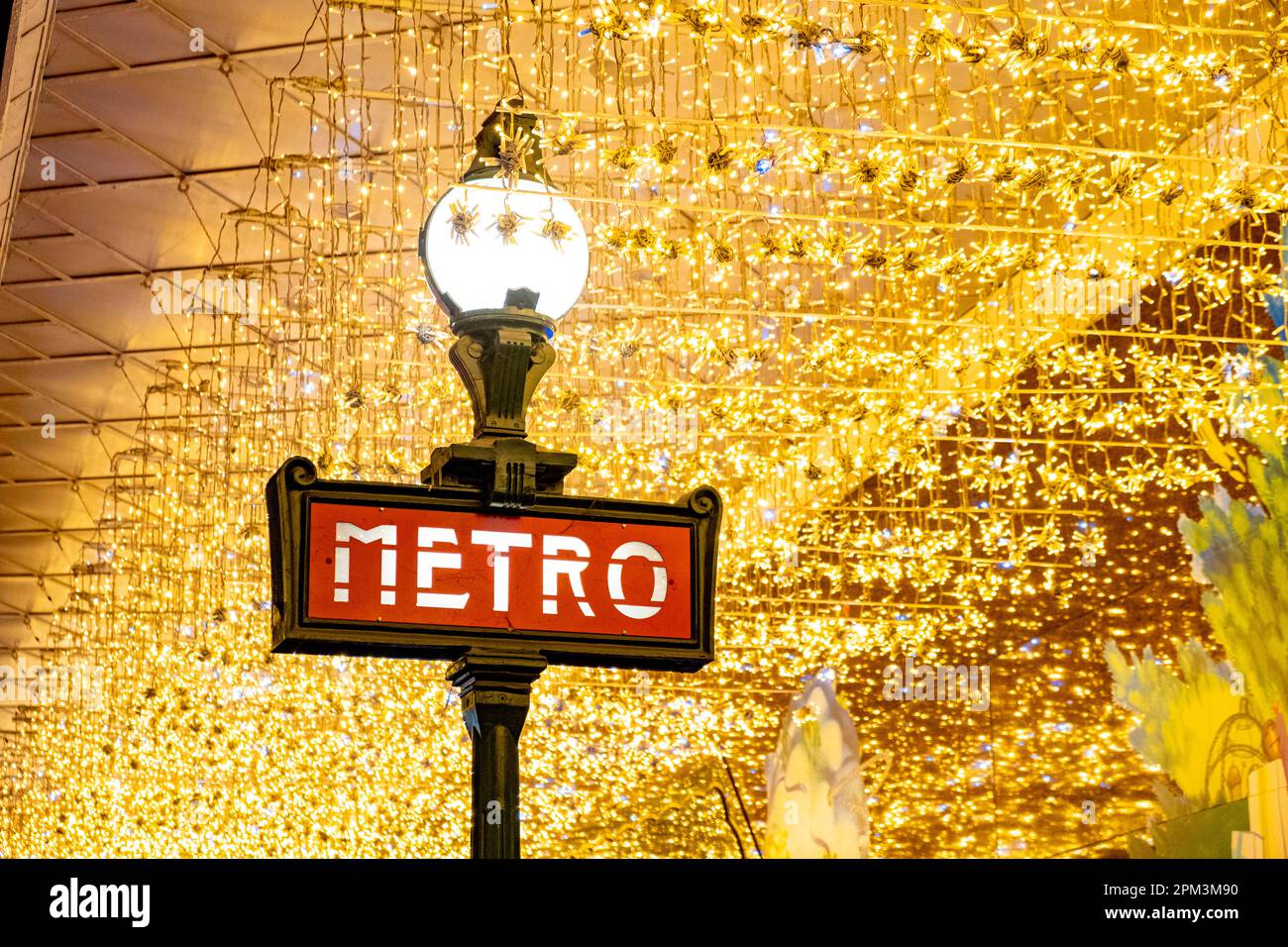France, Paris, the Havre Caumartin metro station in front of the ...