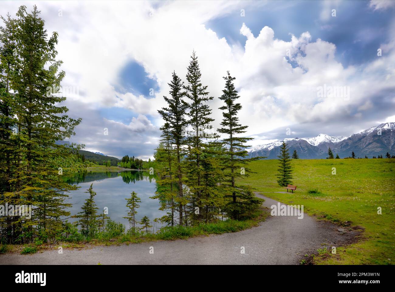 Beauty of nature in Alberta Stock Photo