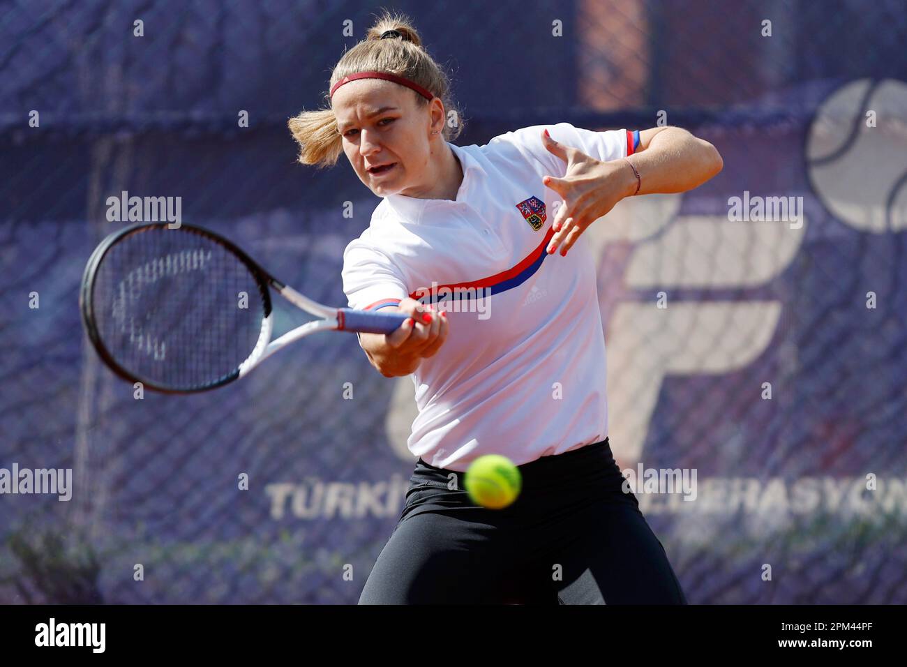 Karolina Muchova of Czech Republic during the training session prior to the Billie  Jean King Cup 2023 against Ukraine in Megasaray, Club Belek, Turkey Stock  Photo - Alamy