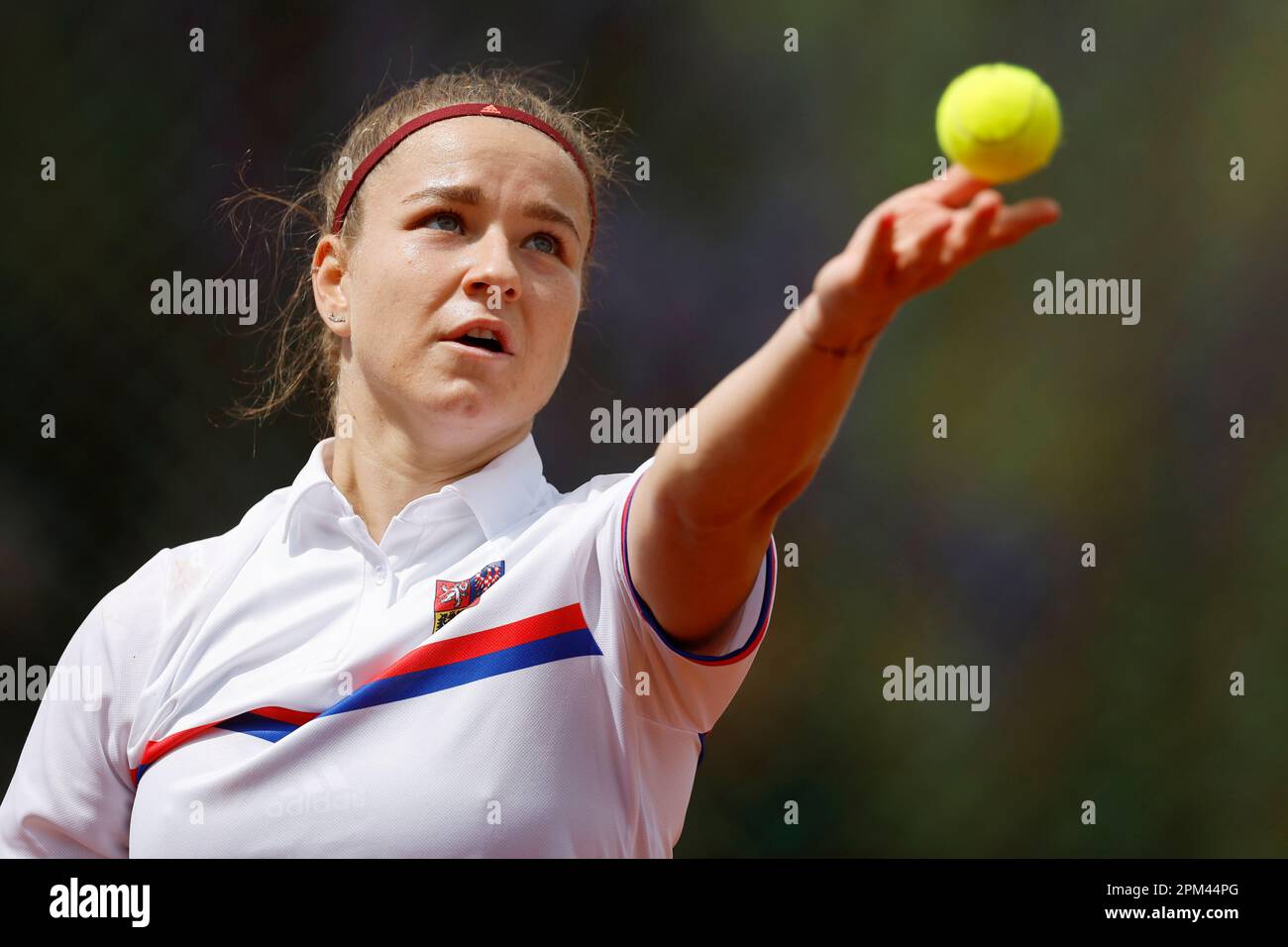 Karolina Muchova of Czech Republic during the training session prior to