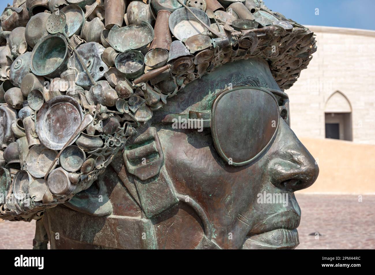 Soldier Statue Gandhi s Three Monkeys Sculpture Katara Village Doha soldier-statue-gandhi-s-three-monkeys-sculpture-katara-village-doha