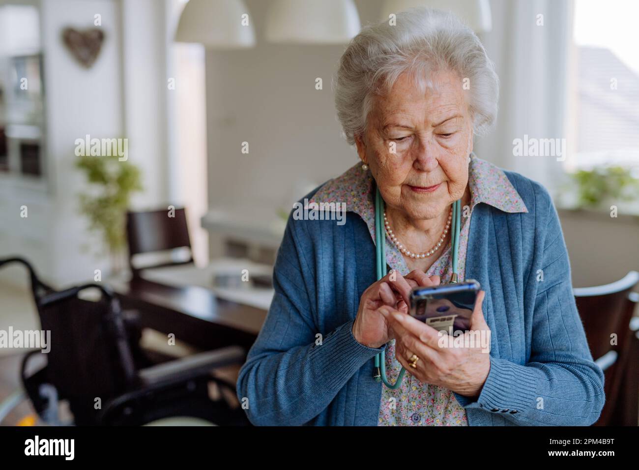 Portrait woman grey hair hi-res stock photography and images - Alamy