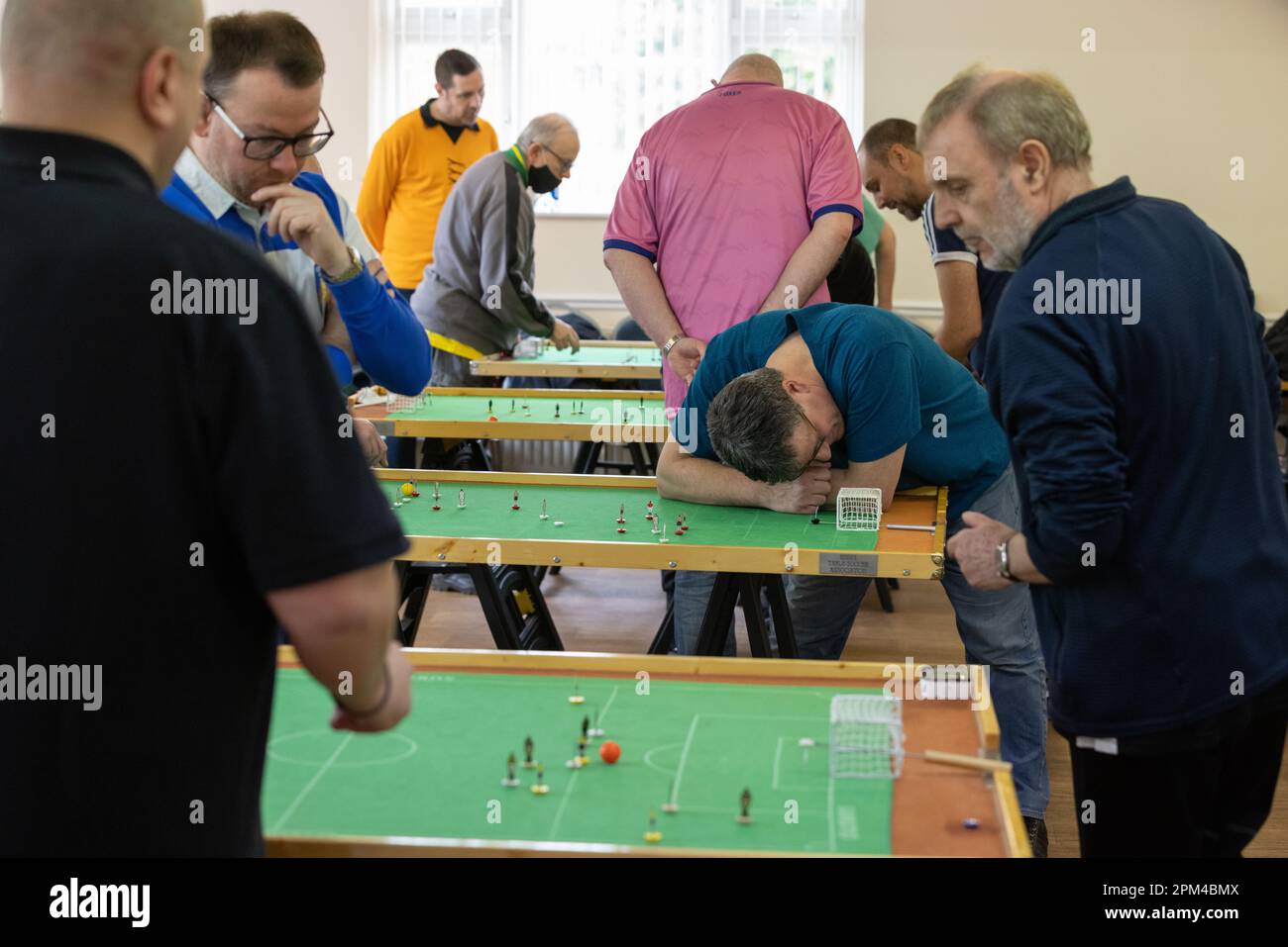 Members from the Subbuteo Table Soccer Players’ Association take part ...