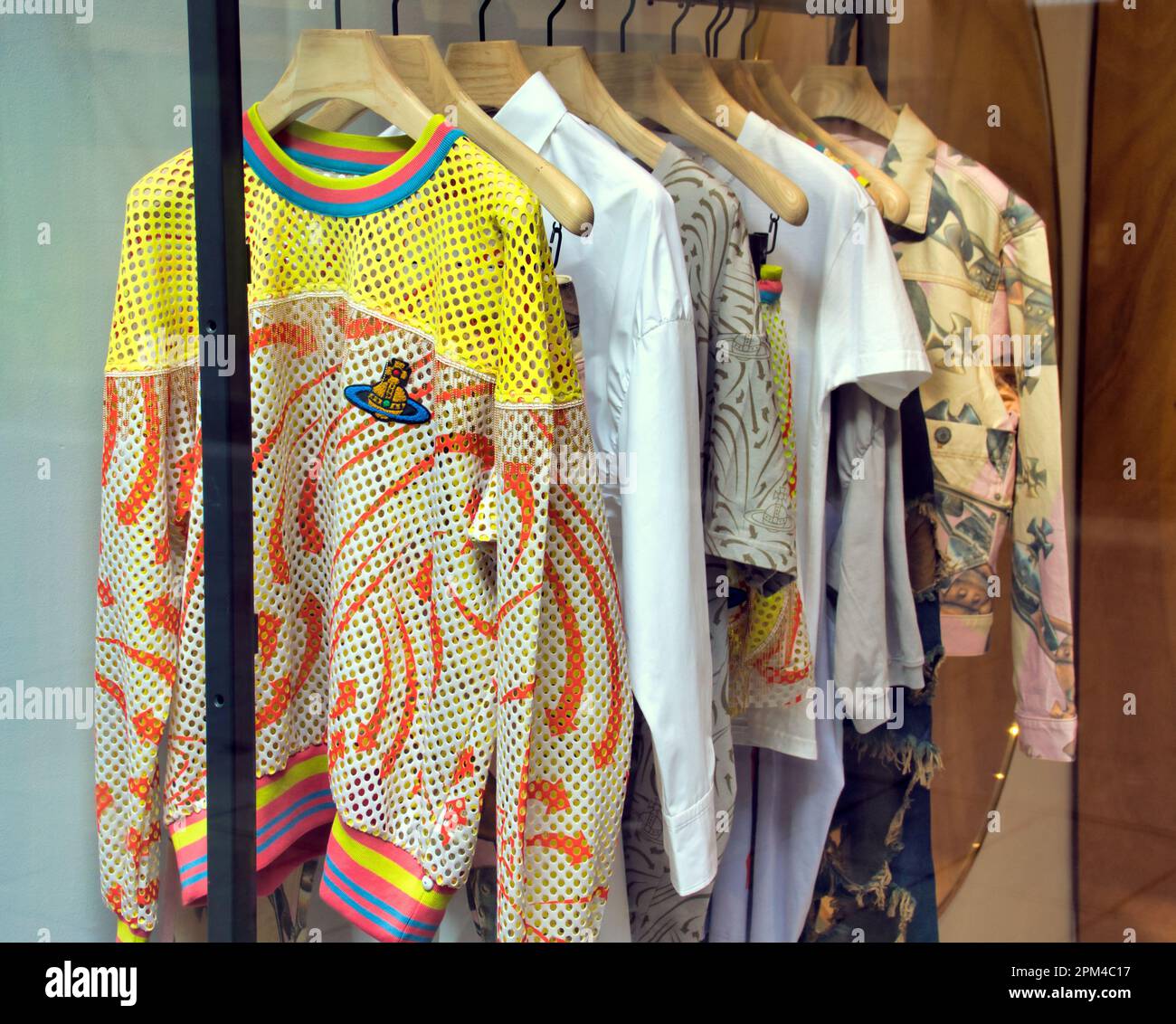 Vivienne Westwood designs iconic fashion Glasgow, Scotland, UK Stock ...