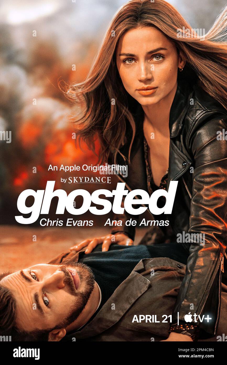 Ghosted  Ana de Armas & Chris Evans poster Stock Photo