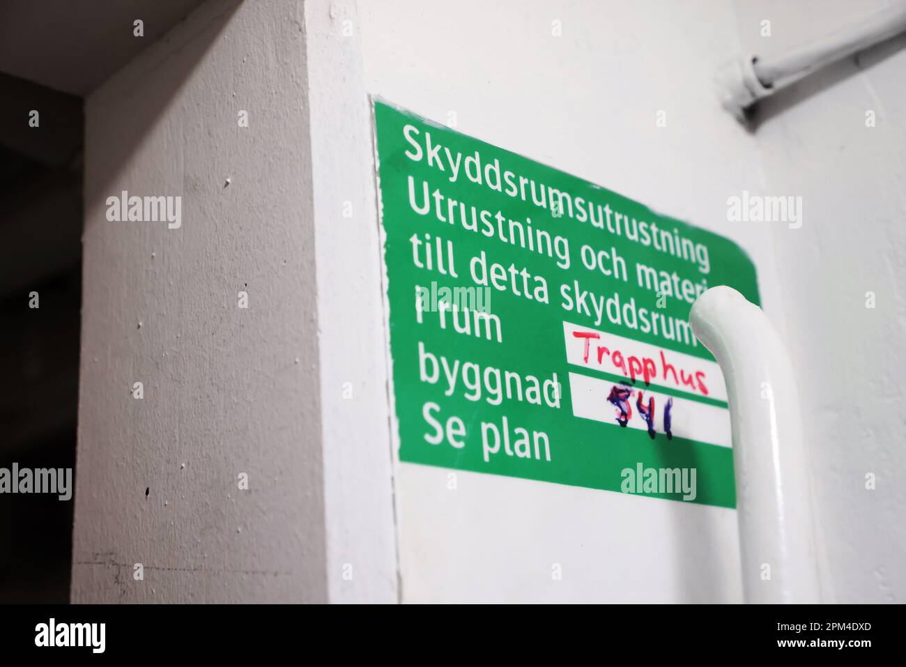 A shelter in an apartment building Stock Photo Alamy
