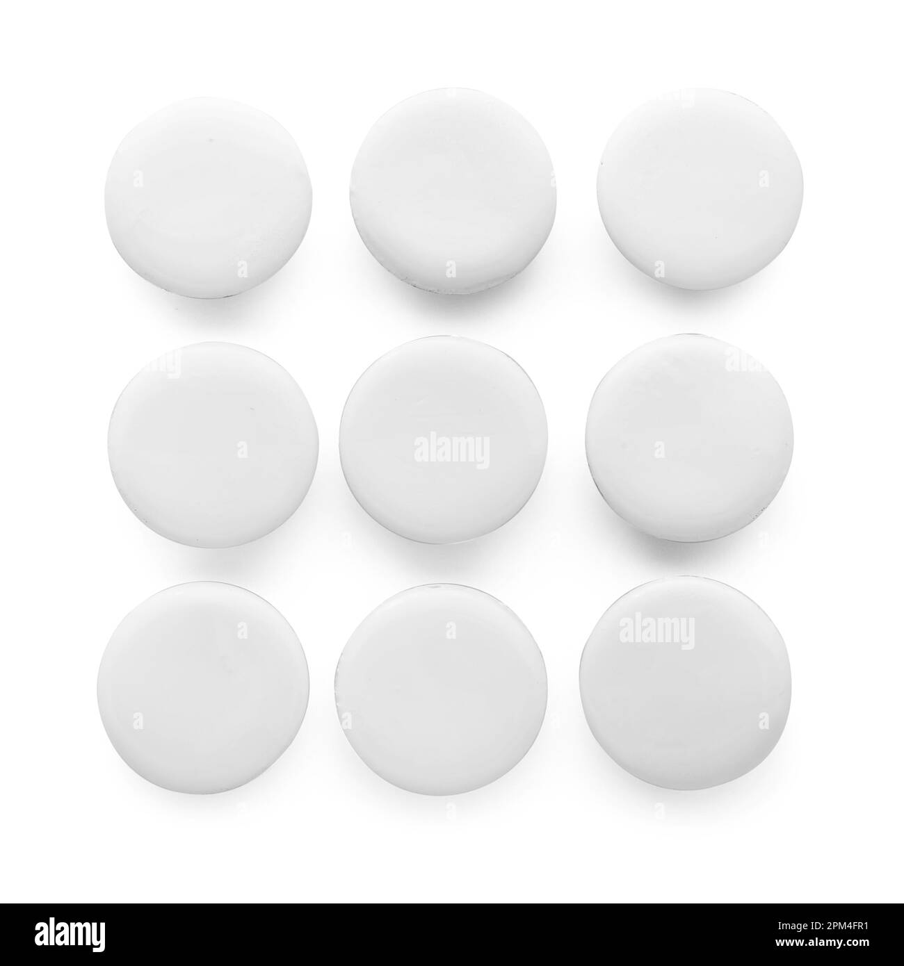 Blank badges isolated on white background Stock Photo - Alamy