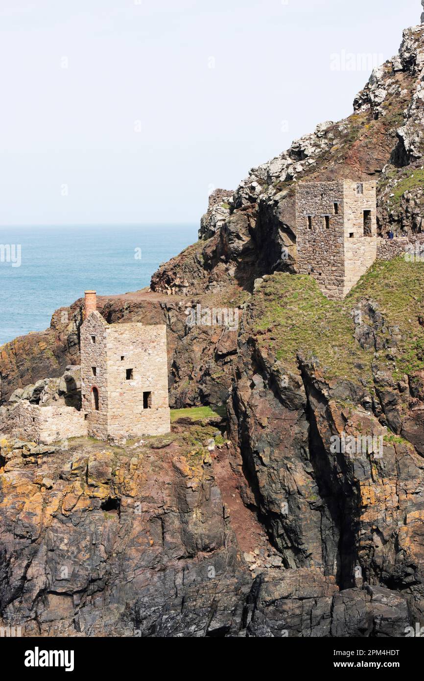 Botallack Mine Ruins North Coast Of Kernow Cornwall UK Stock Photo 