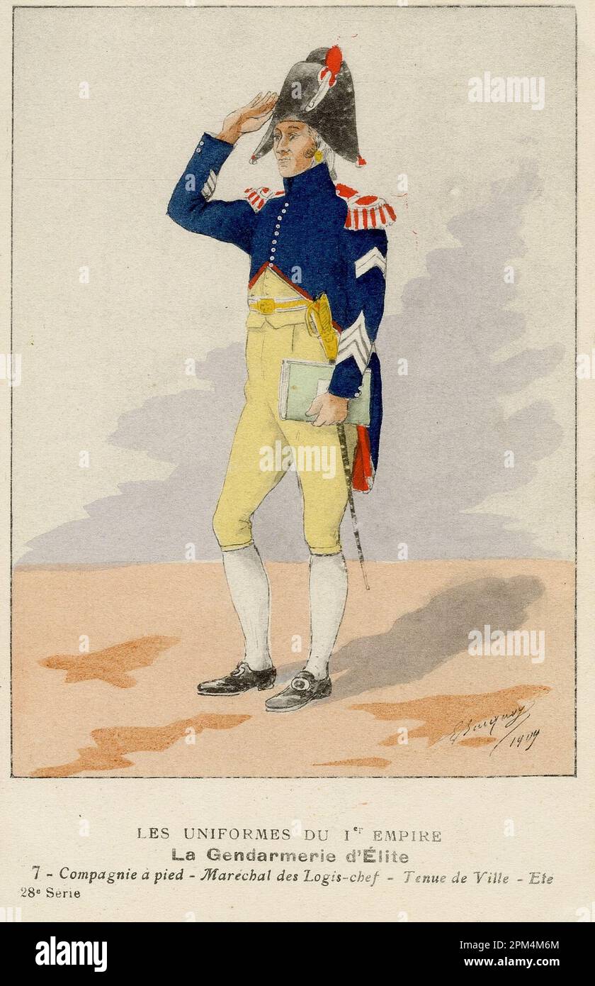 maréchaldeslogis chef de la Gendarmerie d'Elite, Garde Impériale