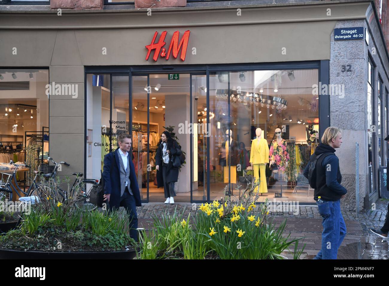 Copenhagen /Denmark/11 April 2023/Swedish retail store H&M on stroeget in  danish capital Copenhagen . (Photo.Francis Joseph Dean/Dean Pictures Stock  Photo - Alamy