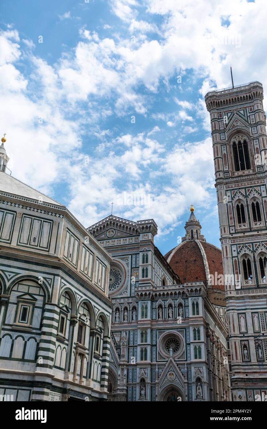 Cathedral of Santa Maria del Fiore with Duomo in Florence, Italy Stock ...