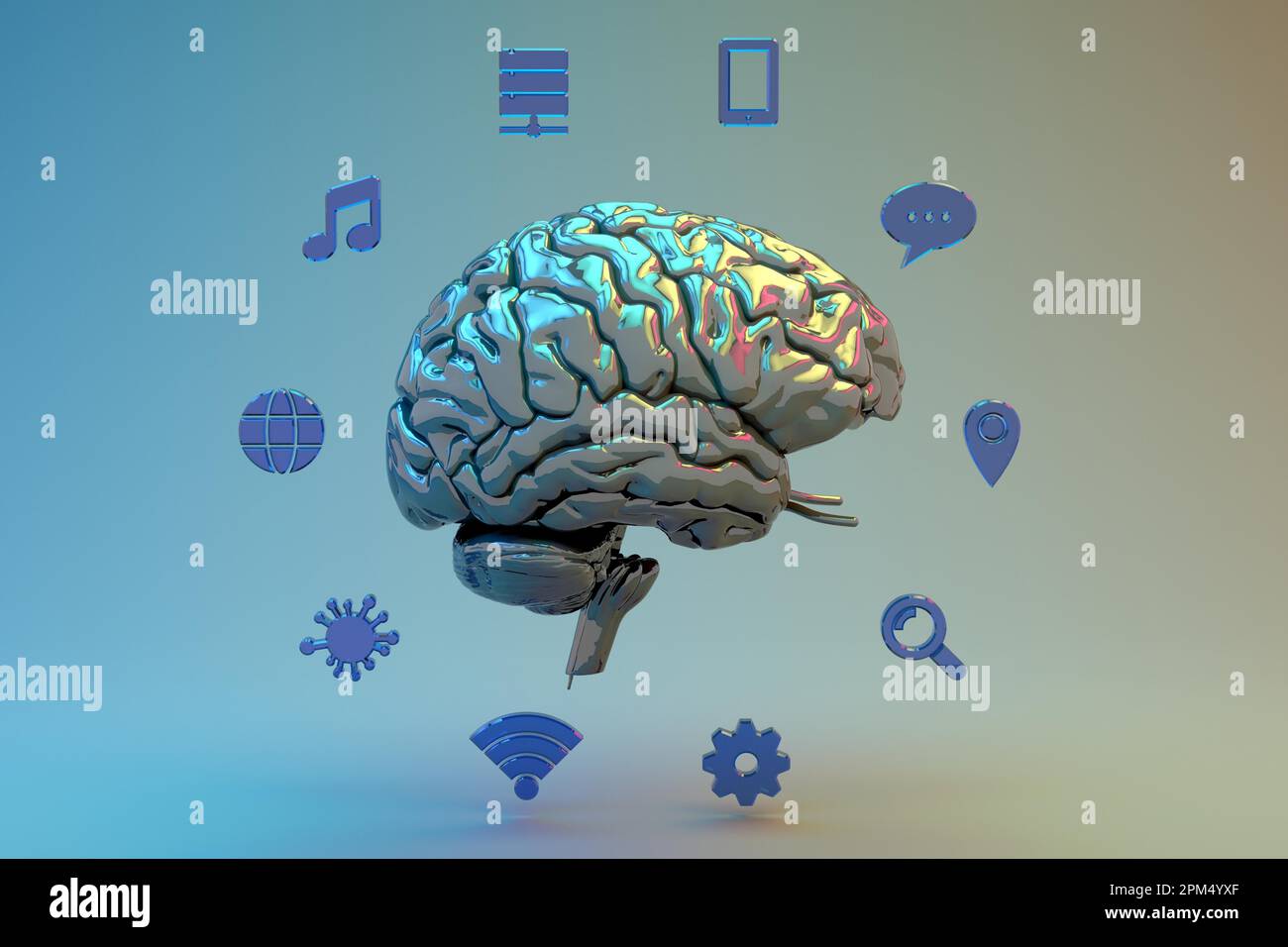 AI Chatbot, Artificial intelligence Technology Concept Stock Photo