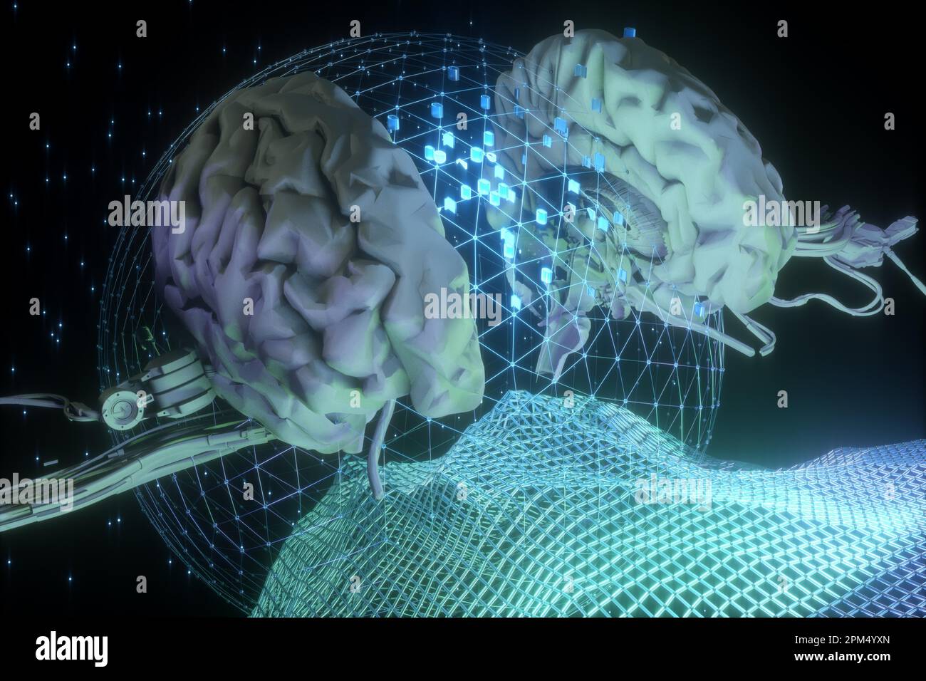 AI Chatbot, Artificial intelligence Technology Concept Stock Photo