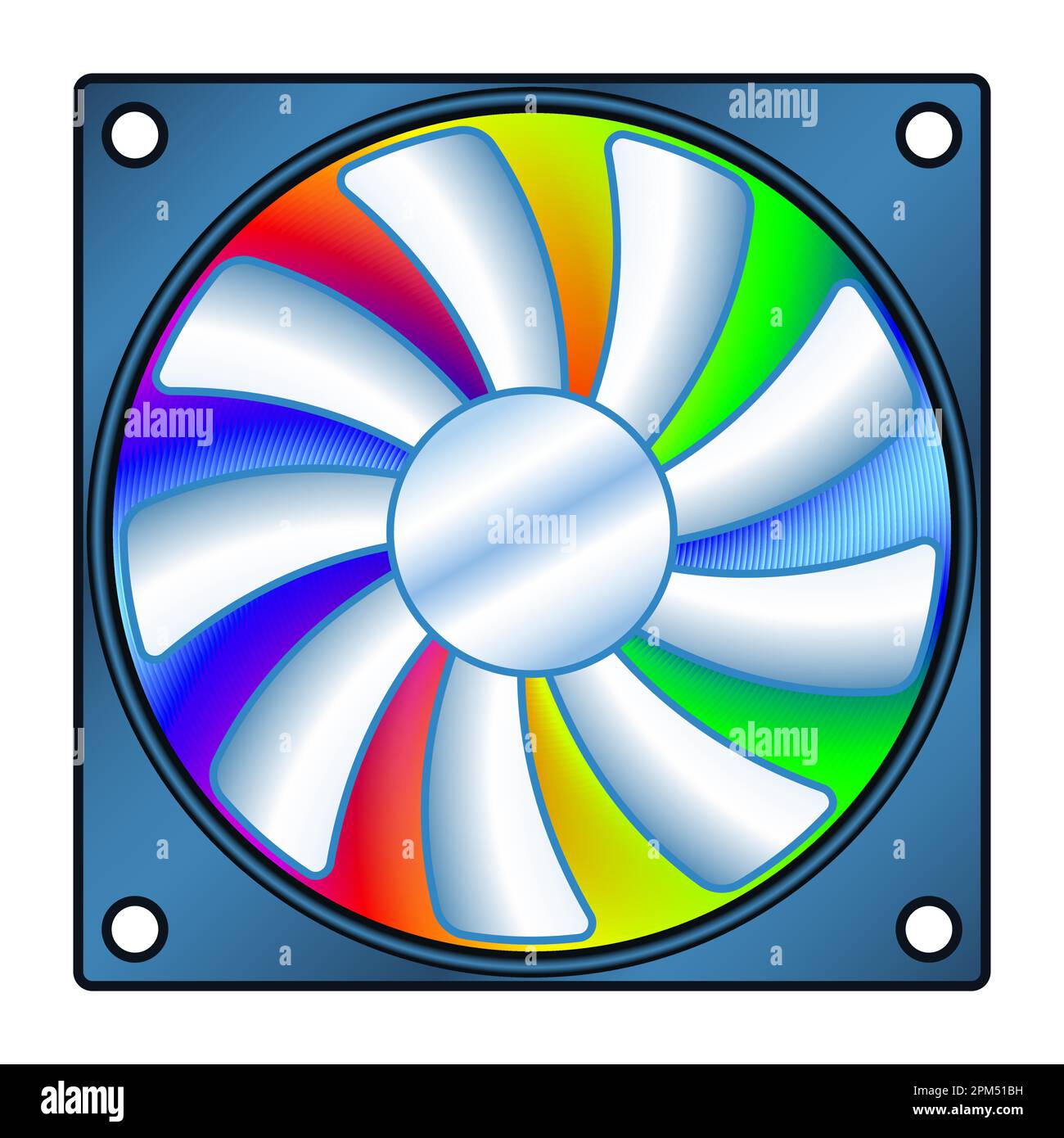 illustration-of-a-pc-cooler-fan-stock-vector-image-art-alamy
