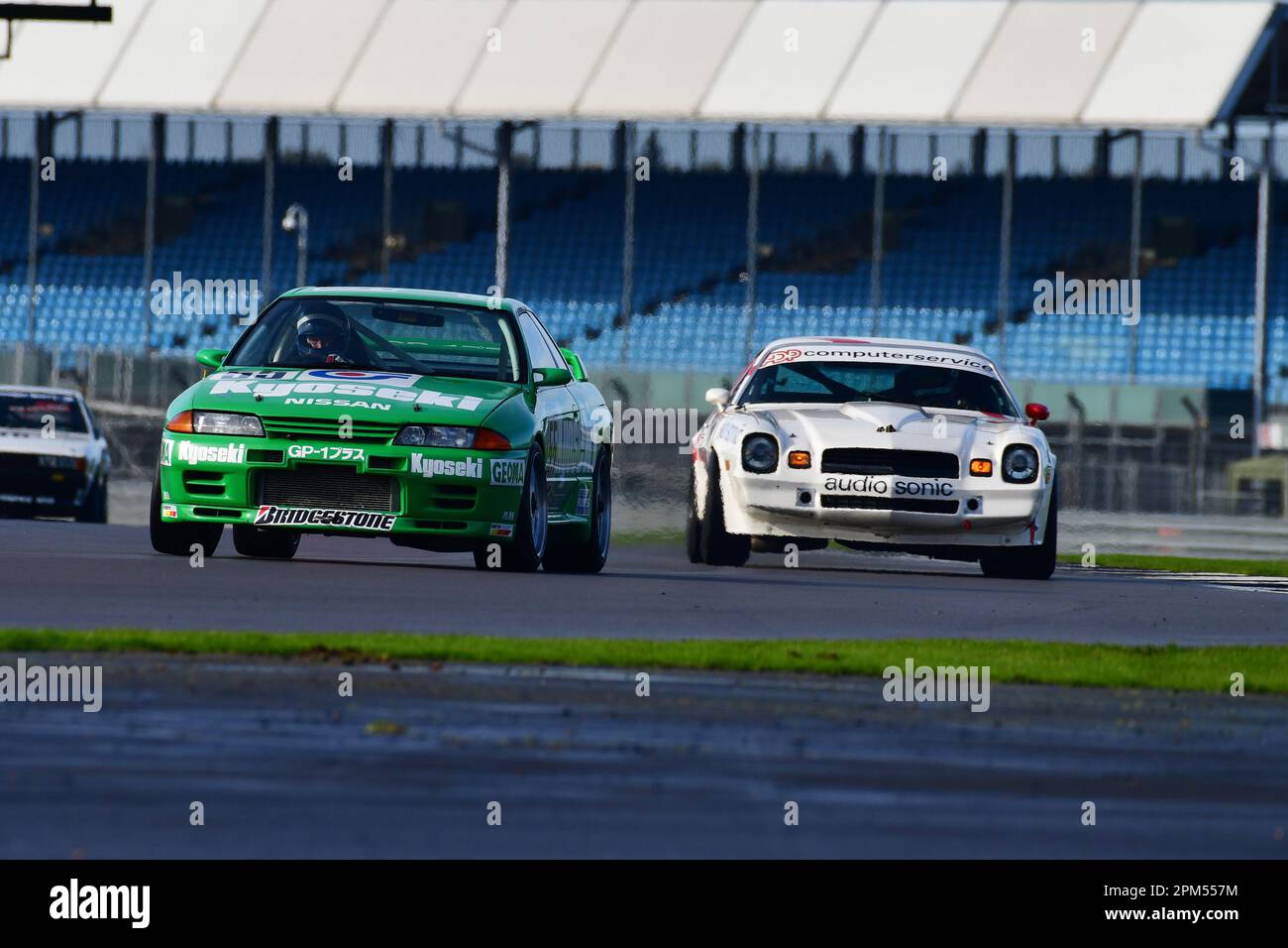 Jonathan Bailey, Andy Middlehurst, Nissan Skyline, James Thorpe, Sean McInerney, Chevrolet Camaro, An hour of racing for a grid combining the Historic Stock Photo