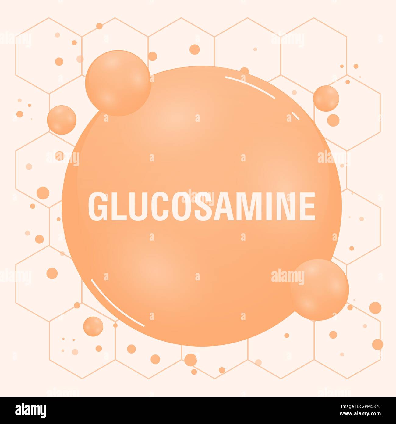 Glucosamine dietary supplement molecule. Used in treatment of
