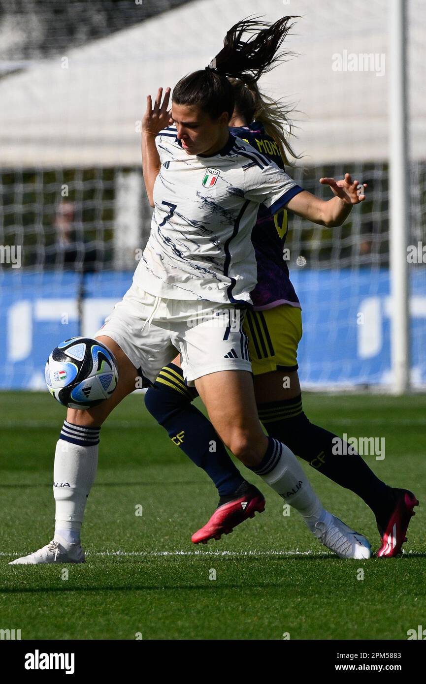 Sofia Cantore of Italy during football Match, Stadio Tre Fontane, Italy v, Colombia