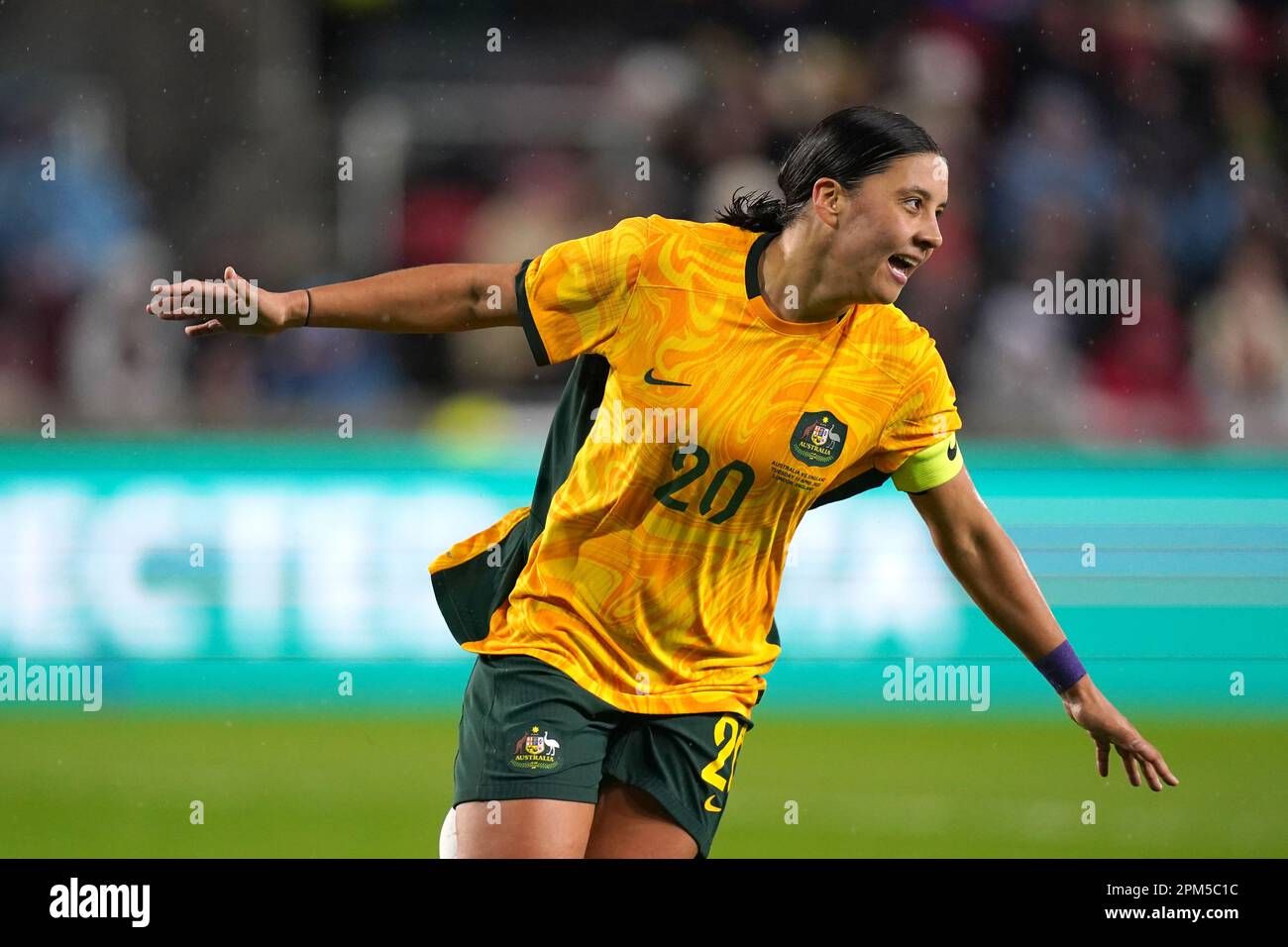 Sam kerr australia celebrates hi-res stock photography and images - Alamy