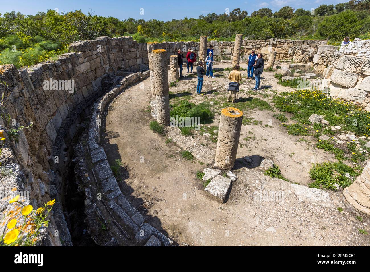 Ruins of the ancient Iron Age citykingdom of Salamis near Agios Sergios, Cyprus Stock Photo Alamy