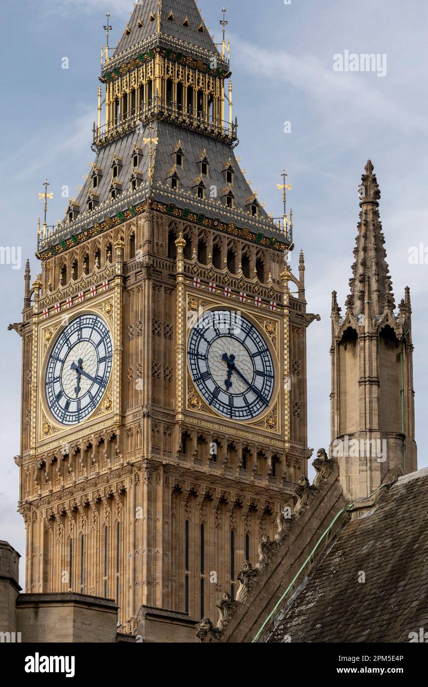 Big ben of London close-up Stock Photo